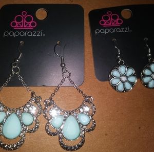 2 Blue Earings